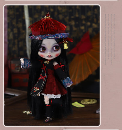 ICY DBS Blyth 1/6 Doll Hand drawn Set Zombie Set Long Eyelash Sleeping Eye Doll Set SD