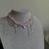 Elegant Multilayer Tassel Chain Pendant Necklace For Women Vintage Creative Natural Blue Stone Chocker Necklace Wedding Jewelry