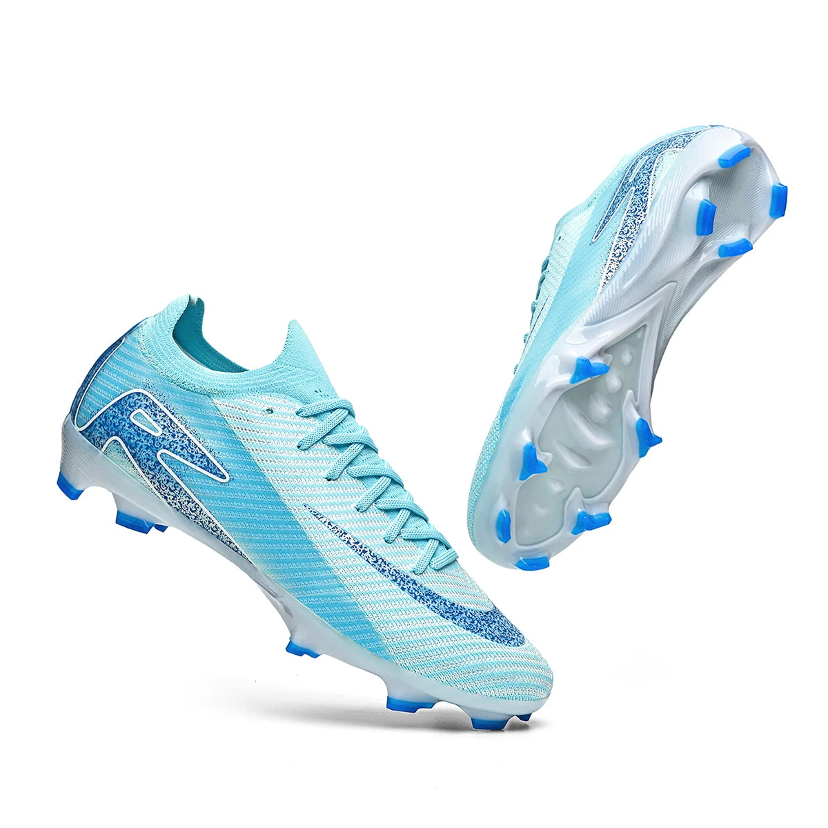 Shock Cushion AG FG Football Boots Thick Soft PU Textile TPU Outsole Reduce Foot Fatigue For Long-time Natural Grass Training