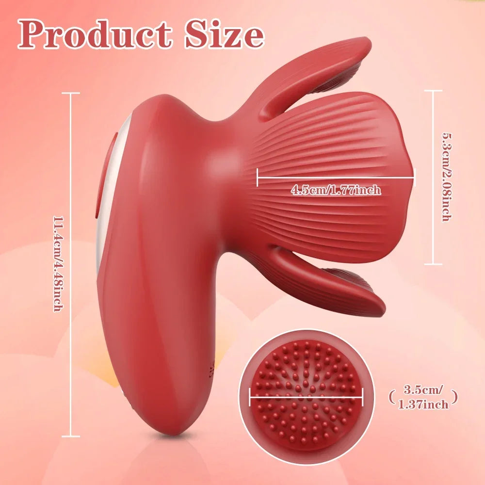 Vibrator Flower Sex Toys Nipple Chest Stimulator Massager Masturbation Tools for Women Sex Toys Shape Vibration Adult Supplies