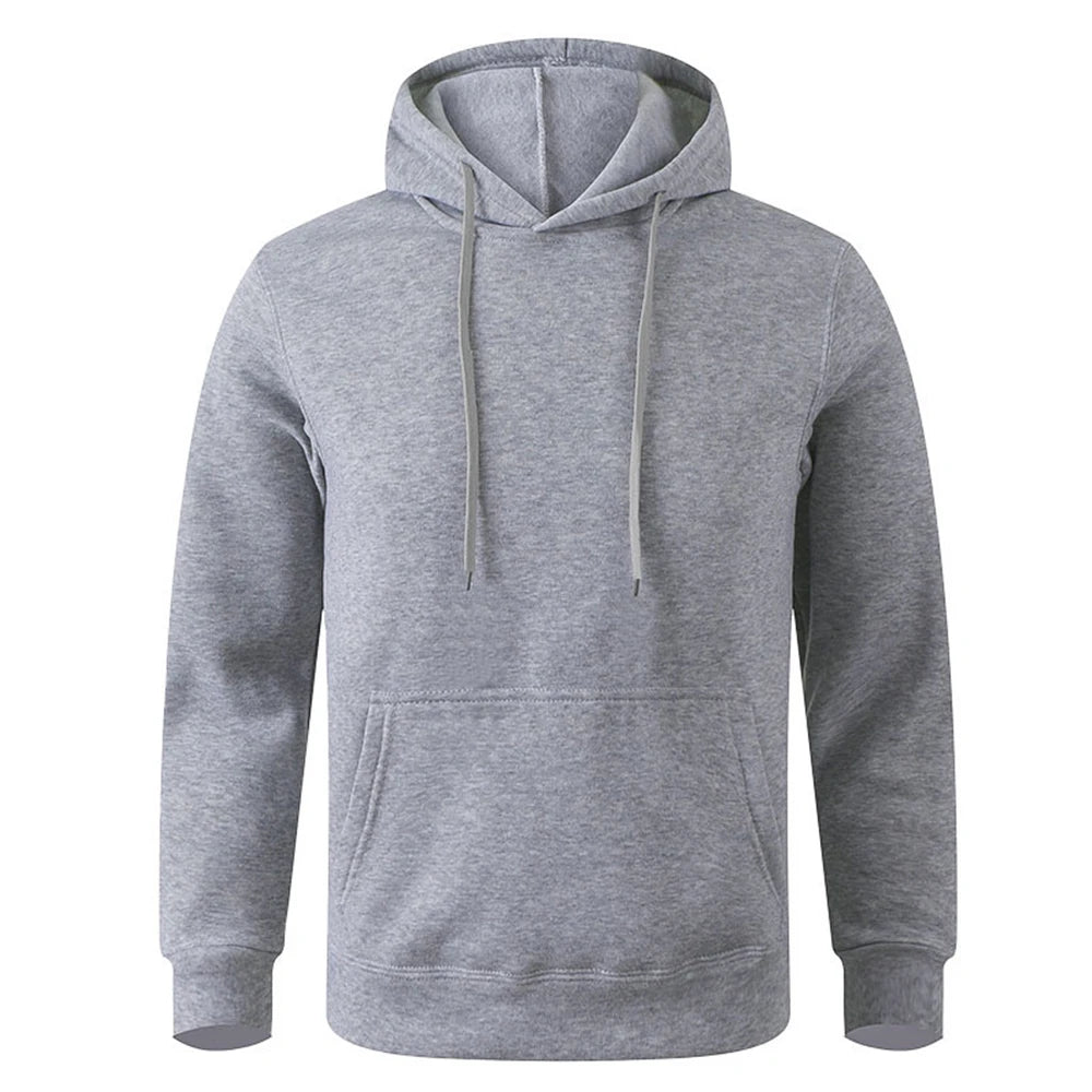 Men's Solid Pullover Hoodie