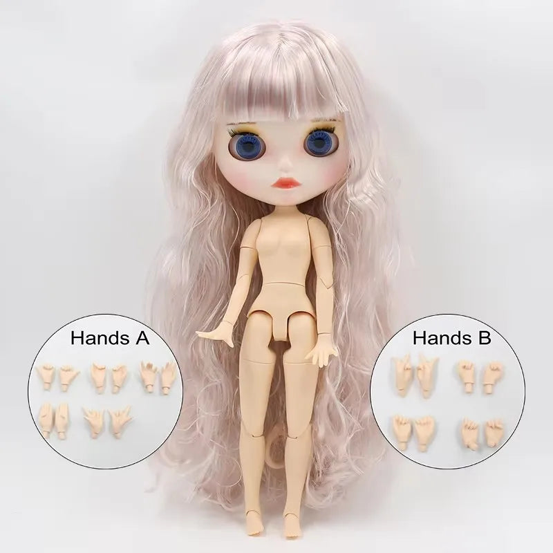 ICY DBS Blyth Doll 1/6 BJD Joint Body White Skin Tan Skin Dark Skin Matte Face Nude Doll 30cm Anime Toy Girls Gift