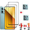 Protective Glass For Redmi Note 14 13 Pro 5G Screen Protectors Redmi Note13 12 11 10 Pro Tempered Glass & Lens Film Nota 12 Pro Plus Pelicula Cristal Templado For Redmi Note 14  Anti-Scratch Phone Front Film