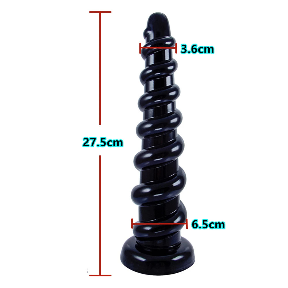 Huge Spiral Anal Butt Plug Dildo Beads Buttplug Dildo Prostate Massager Masturbators Adult Toy Sexy Toys ForGay Men Woman 18+