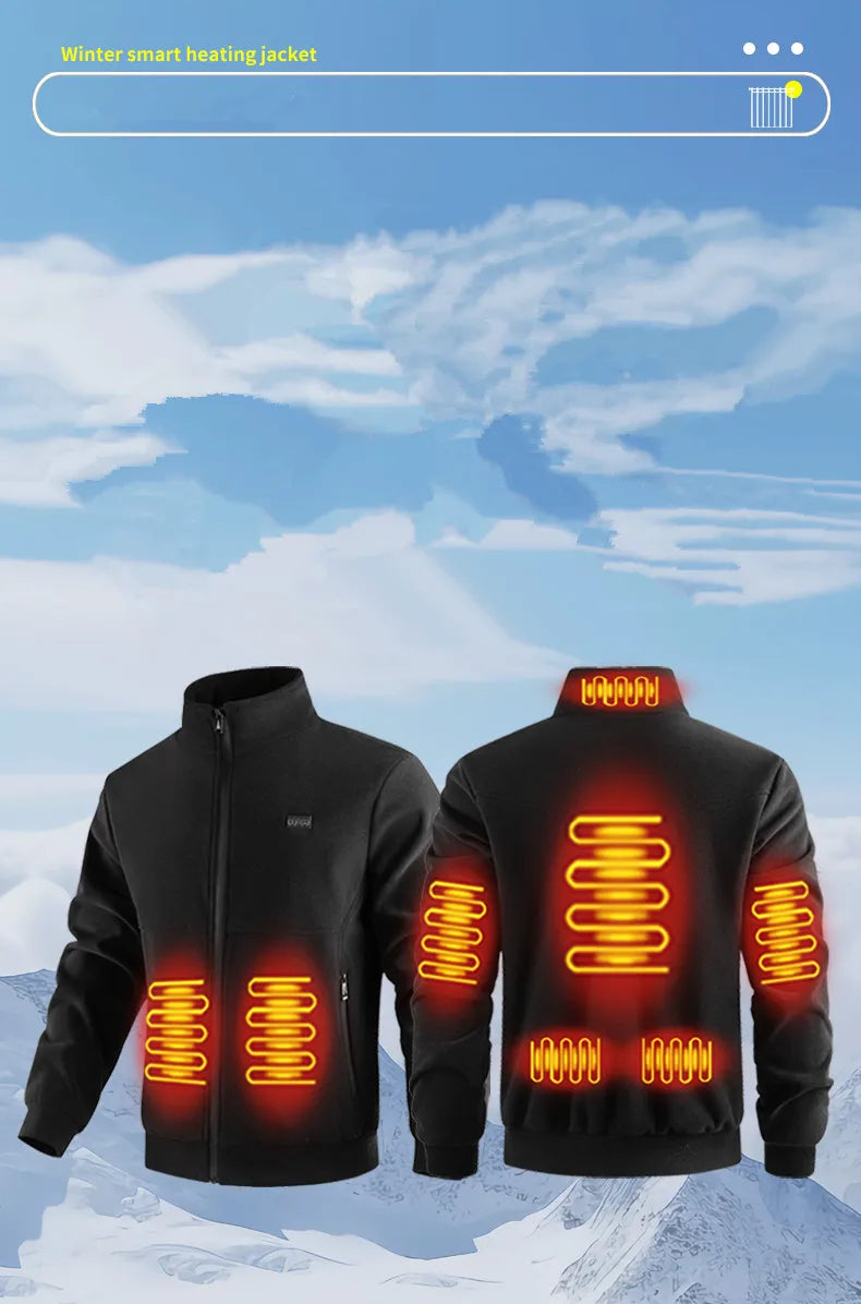 8-Zone Heated Polar Fleece Jacket