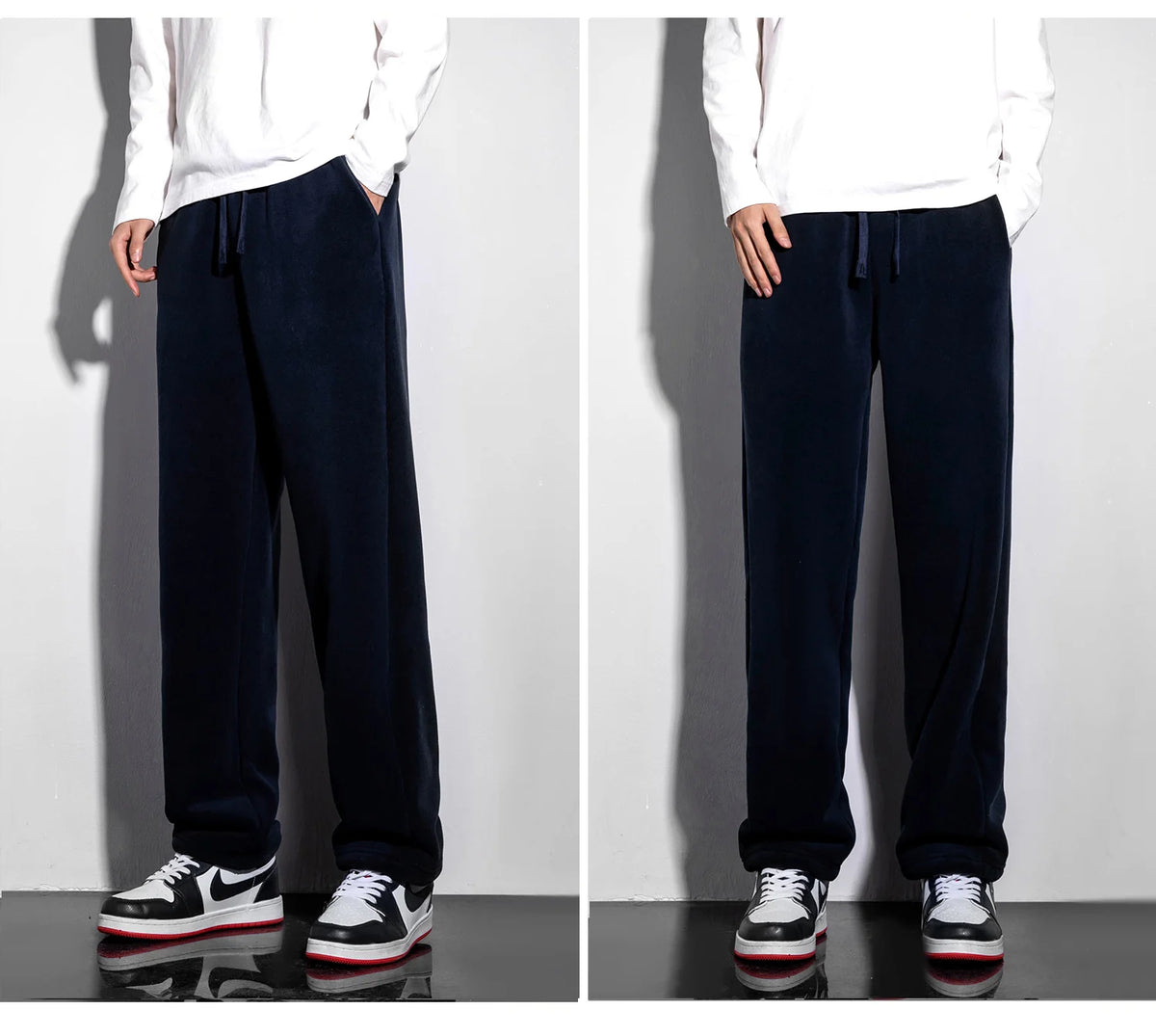 Fleece-Lined Drawstring Sweatpants