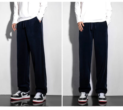 Fleece-Lined Drawstring Sweatpants