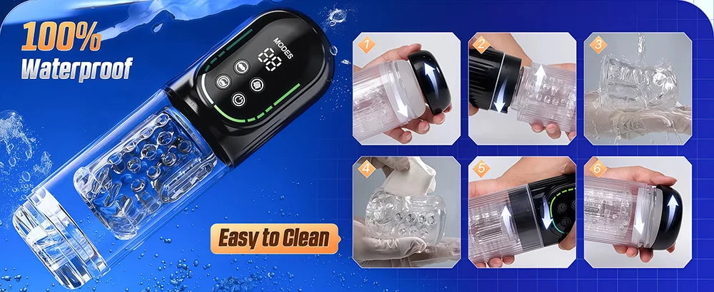 Telescopic Rotation Masturbator Cup Vagina Masturbation Blowjob Adults Sex Toys for Men Male Piston Automatic Mastubator