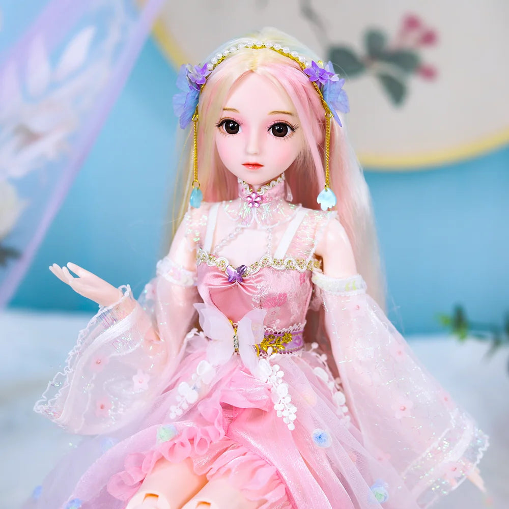 Special Price DBS 1/3 BJD Doll 62cm Height Mechanical Joint Body With Full Makeup Hair Eyes Clothes Toy Gift