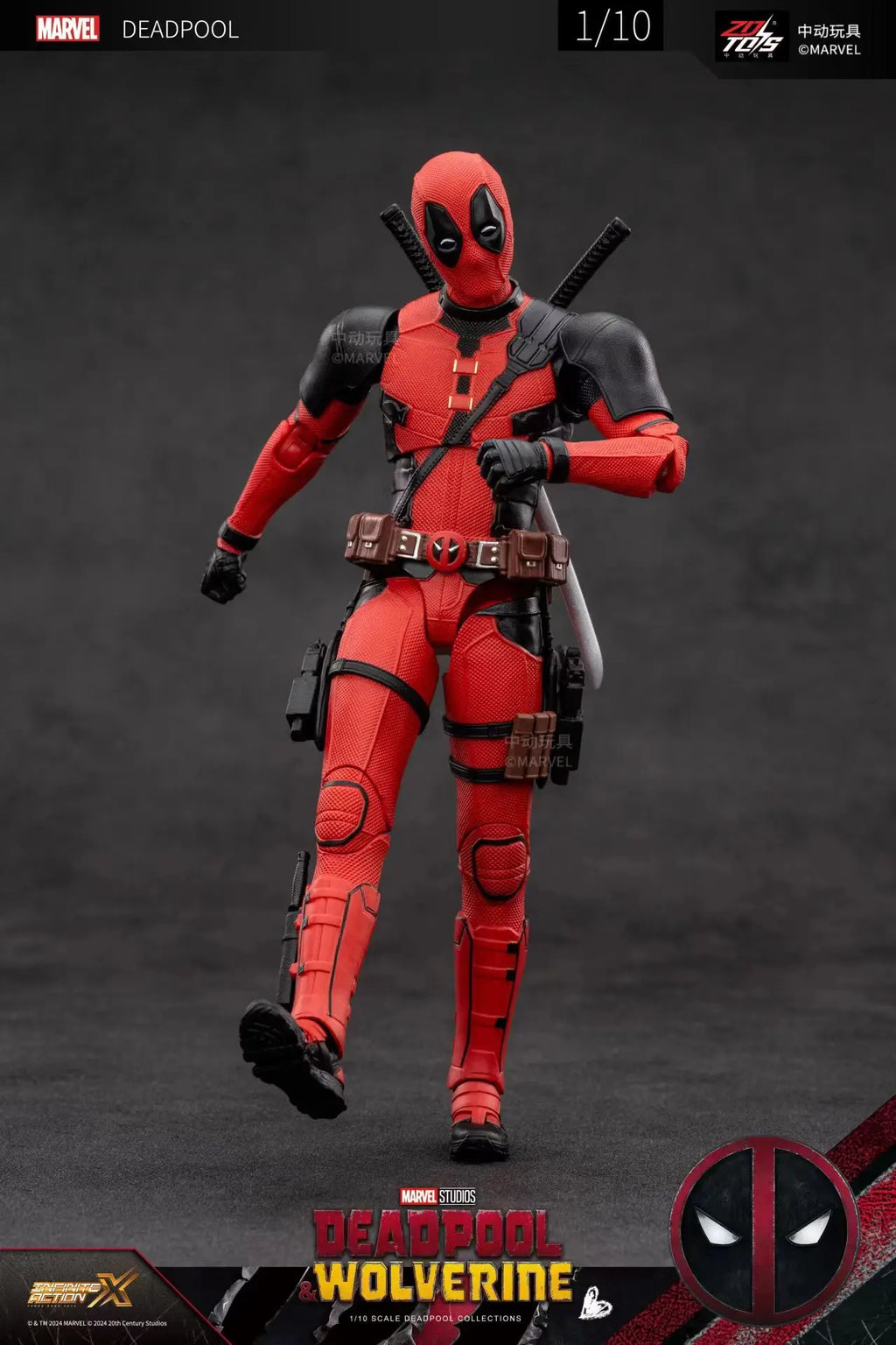 ZD Toys Deadpool & Wolverine Action figures Deadpool Boxed Wolverine  Collection Adult Action Figures Kids Toy