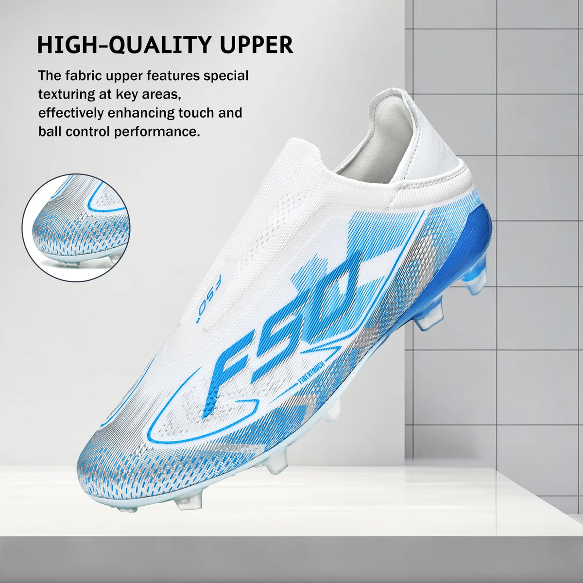 Ultra Light AG FG Football Shoes Sweat-proof PU Fabric Wear-resistant TPU Sole Snug Fit Unisex Natural Grass Practice Sneakers