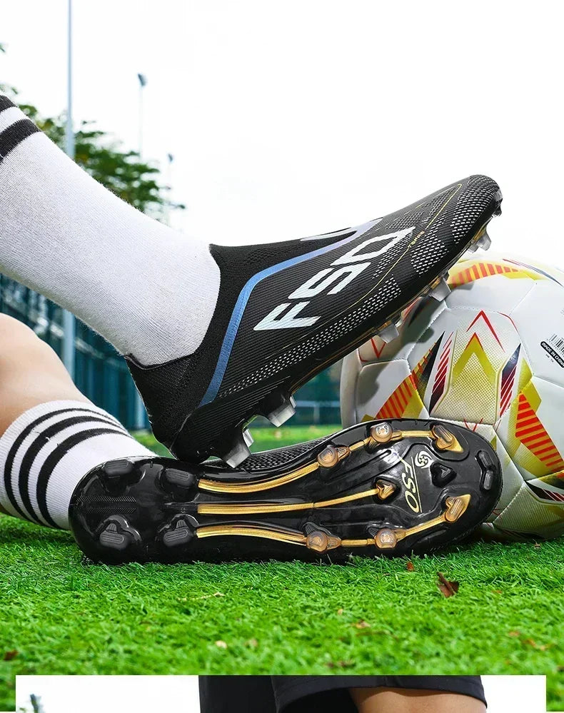 Men's Mid-Top FG Soccer Cleats – Breathable Football Boots