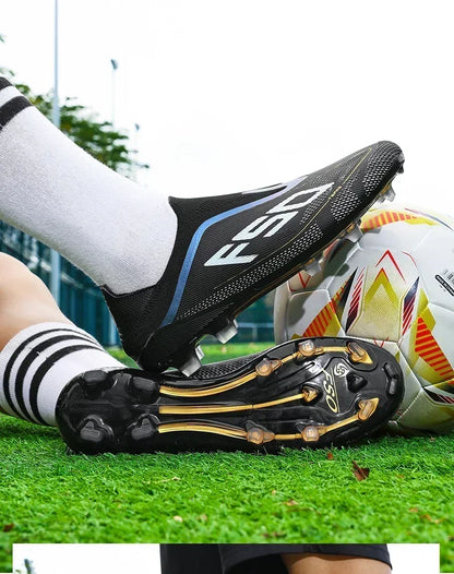 Men's Mid-Top FG Soccer Cleats – Breathable Football Boots