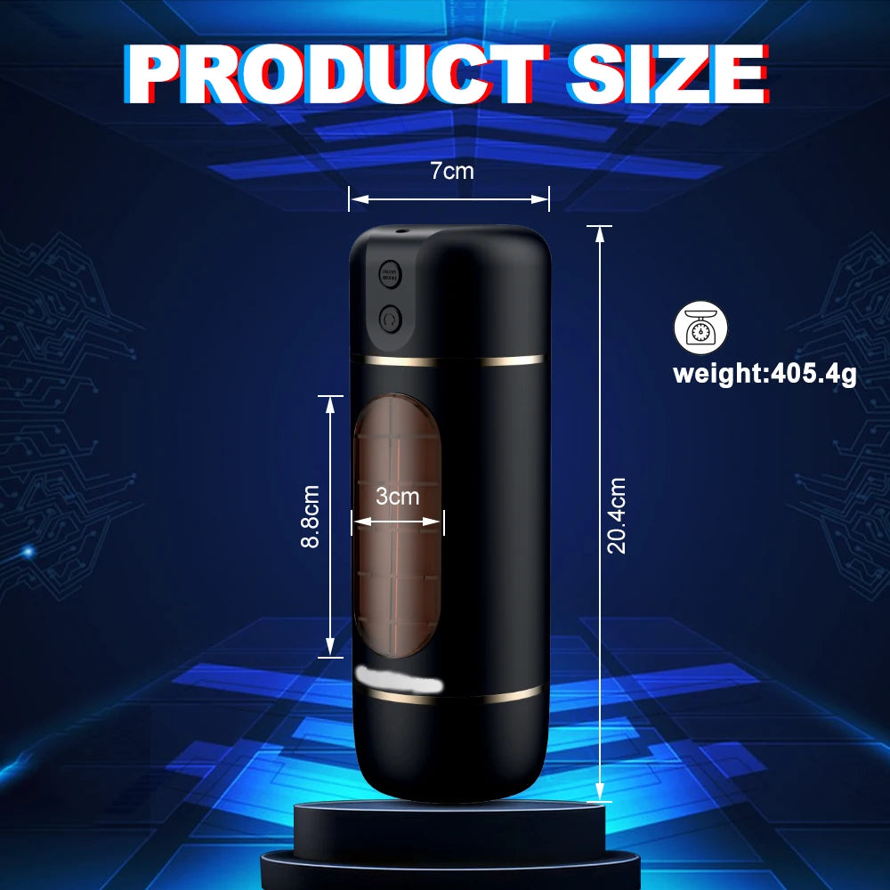 Automatic Male Masturbator Cup Vibration Vibrating Masturbation Machine Vagina Pusssy Blowjob Toys for Man Adults 18