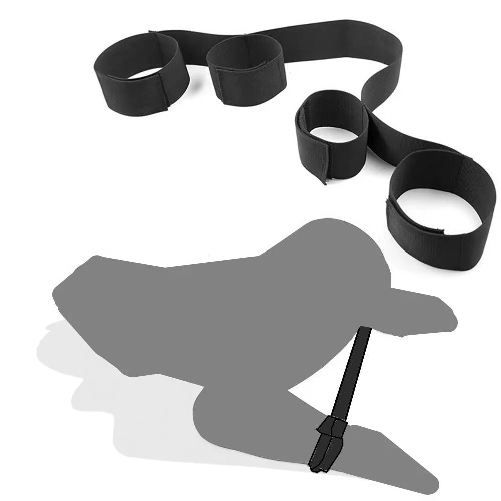 Sex Toys For Woman Couples Handcuffs Set BDSM Bondage Gear Bed Restraints Rope Strap Adult Game Goods Wrists & Ankle Cuffs