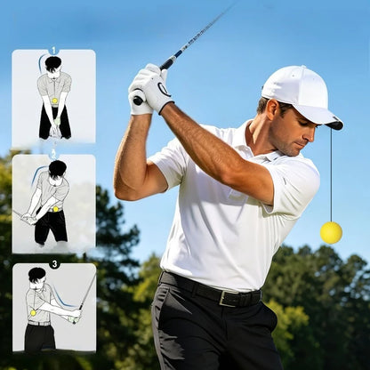 PGM Golf Head Training Ball Stability Improves Hitting Accuracy and Prevents Lateral Movement. Beginner's Trainer JZQ041