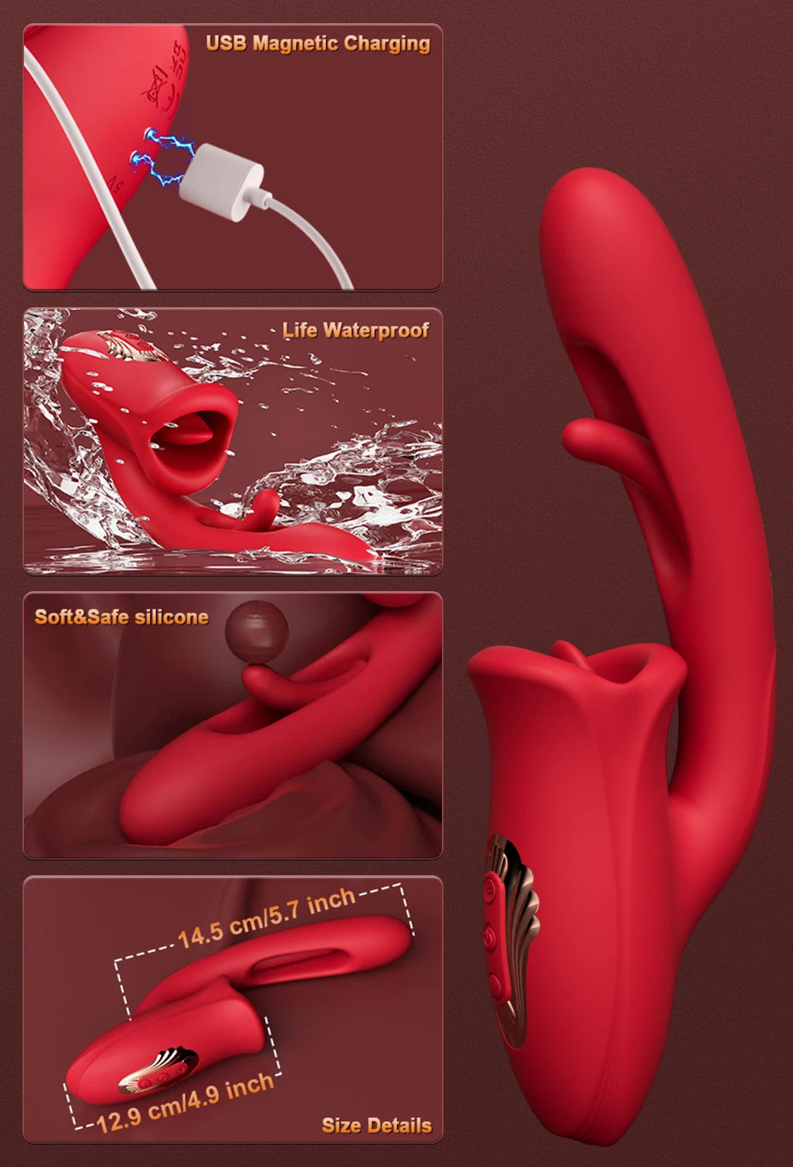 Dual-Action Suction Personal Massager