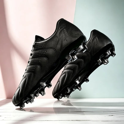 Adult FG AG Football Boots Lightweight PU Synthetic Upper Anti‑Slip Studded Cleats For Outdoor Natural & Artificial Grass Field