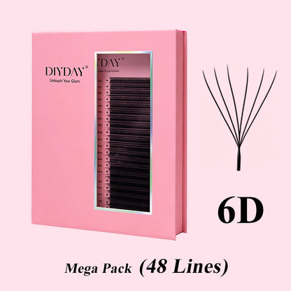 48-Row W-Shape Premade Lash Extensions