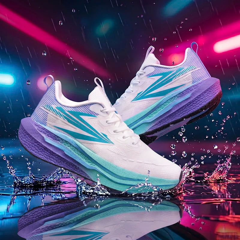 Men's Running Shoes Jogging Cushioning Mesh Outdoor Couple Trainer Race Breathable Sneakers Non-Slip Carbon Board Off-road Shoes