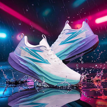 Men's Running Shoes Jogging Cushioning Mesh Outdoor Couple Trainer Race Breathable Sneakers Non-Slip Carbon Board Off-road Shoes