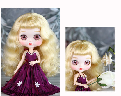 ICY DBS Blyth doll toy Simple Evening Dress Elegant Skirt Anime Costume