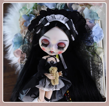 ICY DBS Blyth 1/6 Doll Hand drawn Set Zombie Set Long Eyelash Sleeping Eye Doll Set SD
