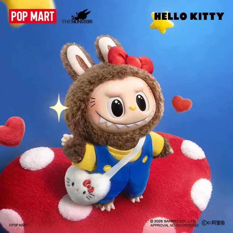 POP MART Labubu Monsters Sanrio Characters Series Vinyl Plush Mystery Guess bagBlind Box Anime Figure Soft Toy for Desktop Decor