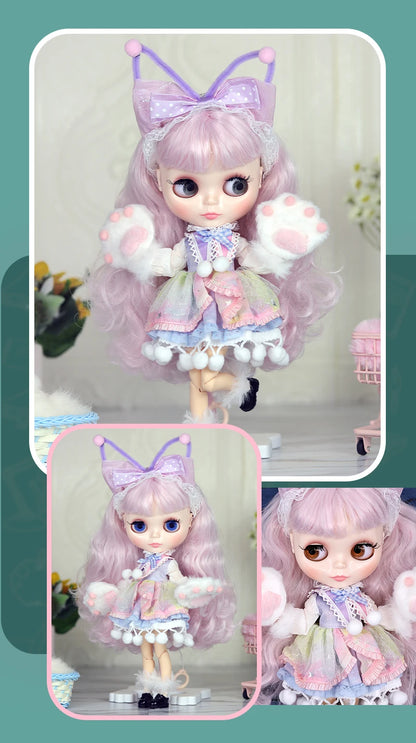 ICY DBS Blyth doll 1/6 Anime Doll joint body white Skin glossy face Special Combo with clothes, shoes and hands 30cm BJD TOY