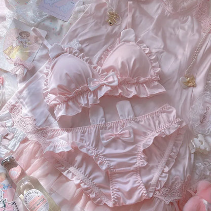 Women's Rabbit-Ear Triangle Bra Set