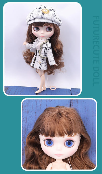 ICY DBS Blyth doll White Skin Glossy face Matte face Joint body with hand set A&B 1/6 bjd suitable diy makeup Special price