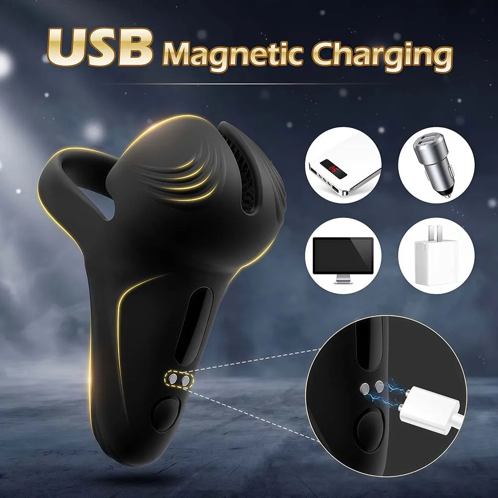 Vibrating Cock Ring for Men Sex Toys Remote Control Delay Ejaculation Testicle Massager Ejaculation Scrotum Stimulator Sex Toys