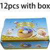 Colorful 6 Styles Glitter Dumpling Glitter Dumpling Squishy with Box Dumplings Sensory Squeeze Toy for Stress Relief Toys