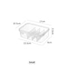 Transparent Data Cable Organizer Case Classification Dustproof Card Organizer with Lid Clutter Collection Box for Office Home
