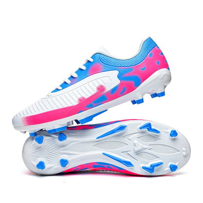 Unisex Men AG FG Soccer Boots Durable PU Upper Robust Rubber Studs For Outdoor Lawn Recreational Football Sports Matches