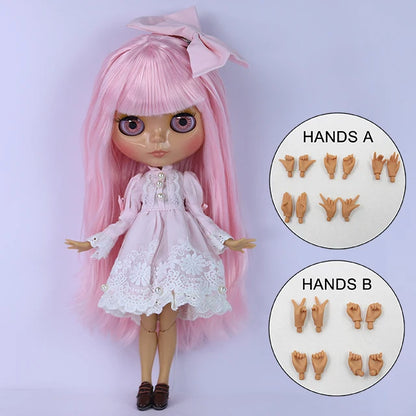 ICY DBS Blyth doll bjd joint body Tan Skin Cute Dress Clothing 1/6 30cm Girl Gift Anime SD