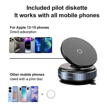 Vacuum Magnet Bracket Upgraded Version Multi-angles Adjustment Strong Magnetic Suck Design Foldable Car Navigation Phone Holder
