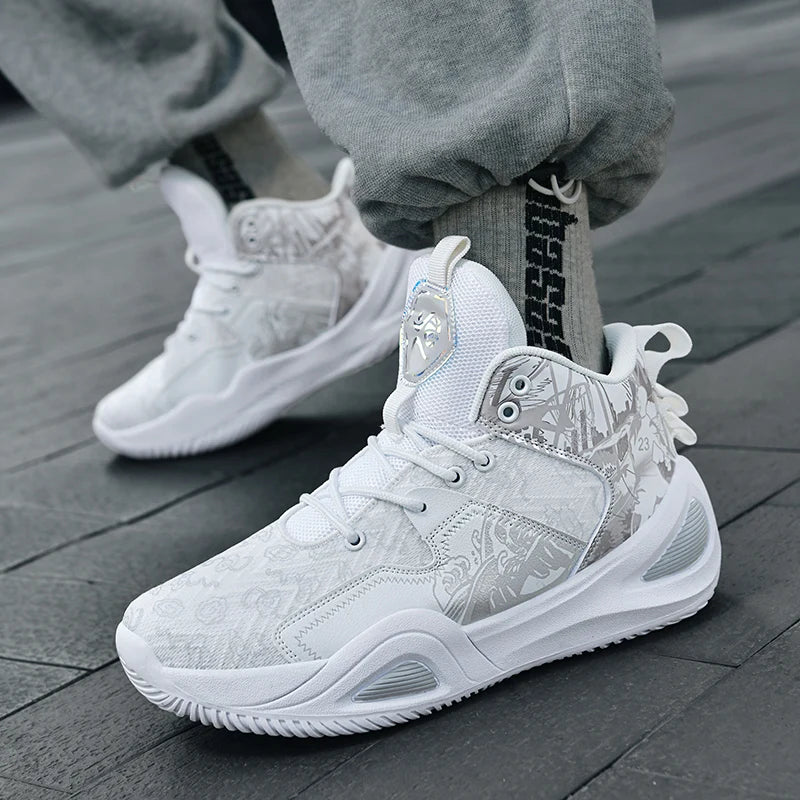 Men Basketball Shoes Trainer Unisex Breathable Athletic Sneakers Light Non-slip High Quality Unisex Outdoor Women Sports Shoes