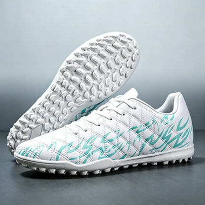 Professional Men TF Football Cleats Shock Absorbing PU Upper Durable Rubber Turf Sole For Adult Grass Field Soccer Games