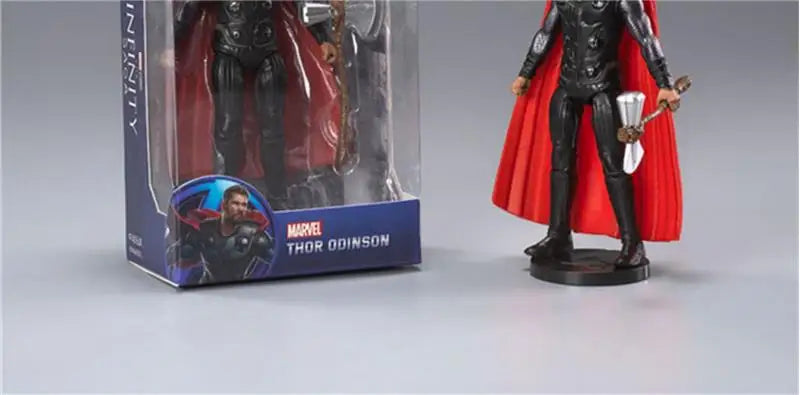 ZD Toys Avengers Legends Iron Man Spider Man Thor Captain America Thanos Hulk War Machine Action Figures Gif