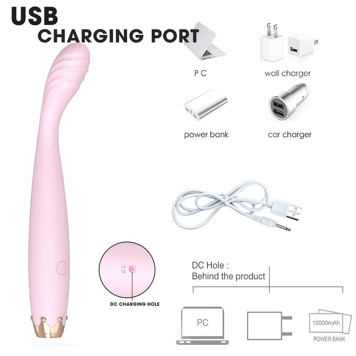 Beginner G-Spot Vibrator for Women Nipple Clitoris Stimulator Vagina Dildo Vagina Massager Female Sex Toys for Adults Goods