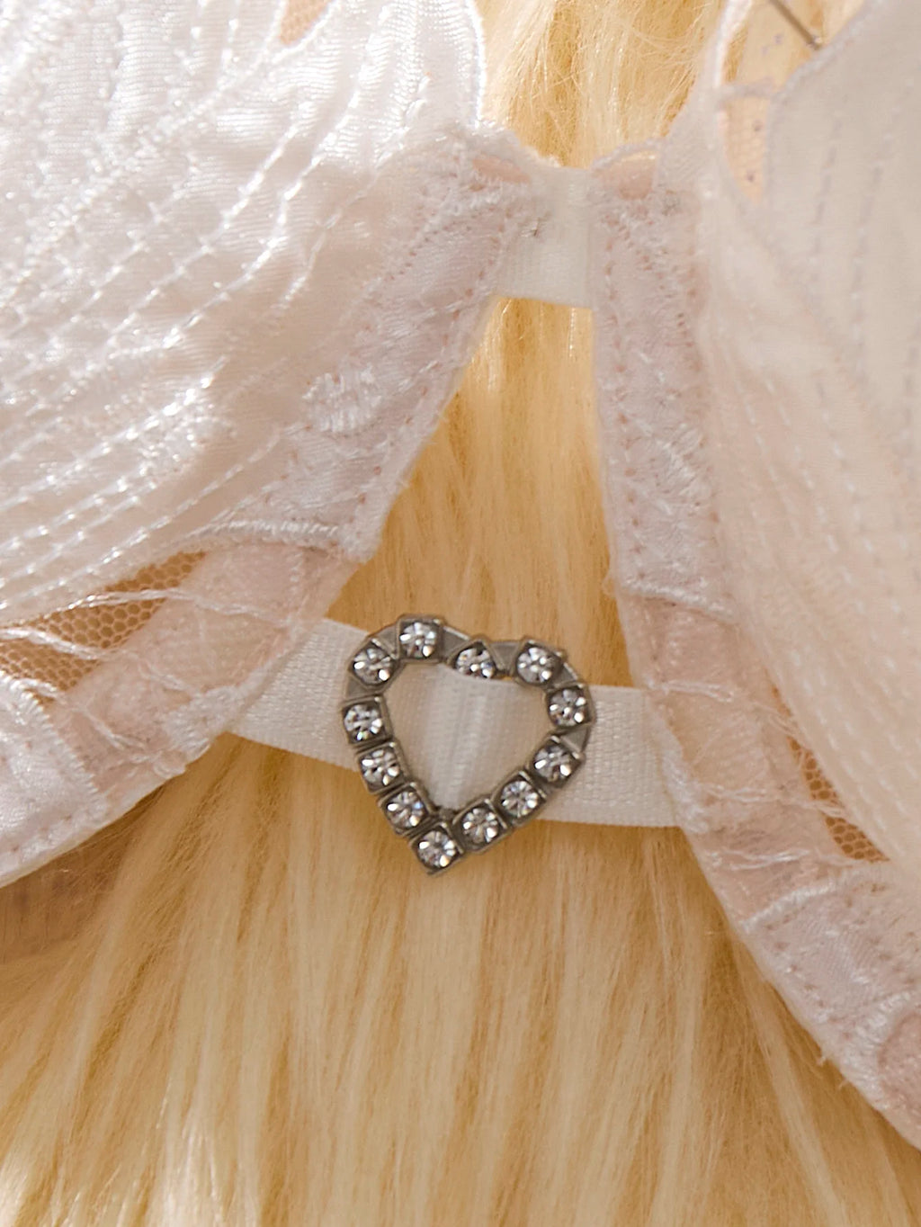 White Floral Embroidered Bra & Thong Set