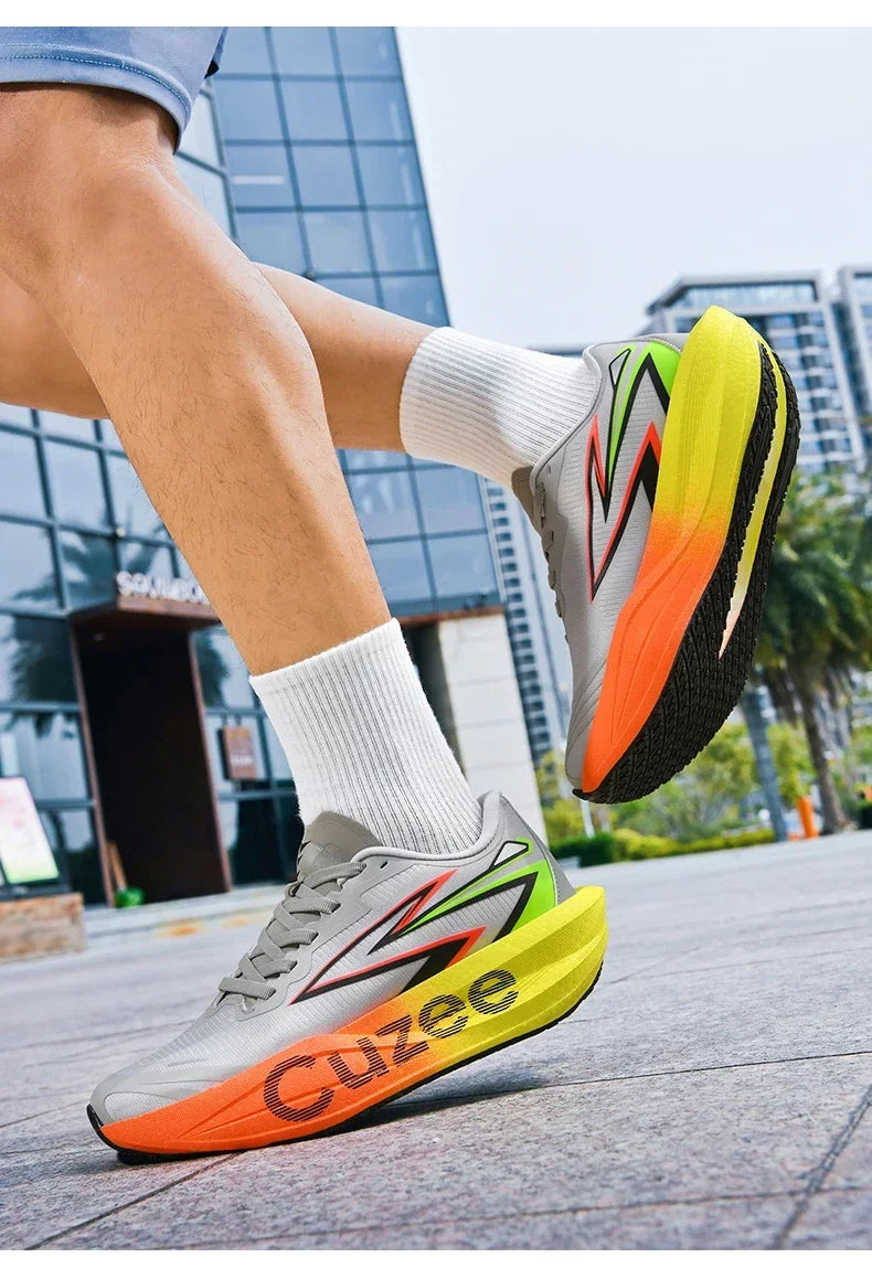 Men's Running Shoes Outdoor Sneakers Breathable Mesh Off-road Luxury shoes Trainer Shoes Couple Cushioning Race Non-Slip Fashion