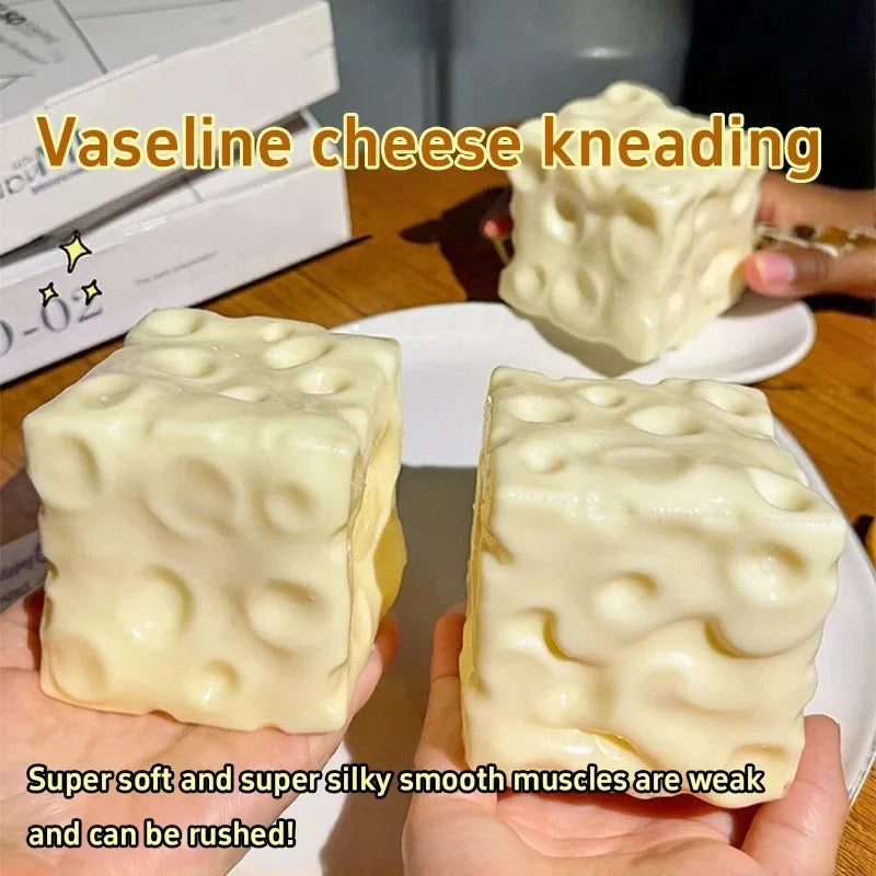 Handmade Coconut Oil Cheese Moldable Squishy Blind Box Non-Rebound Pinch Stress Relief Fidget Toy Decompression Plastic Ball