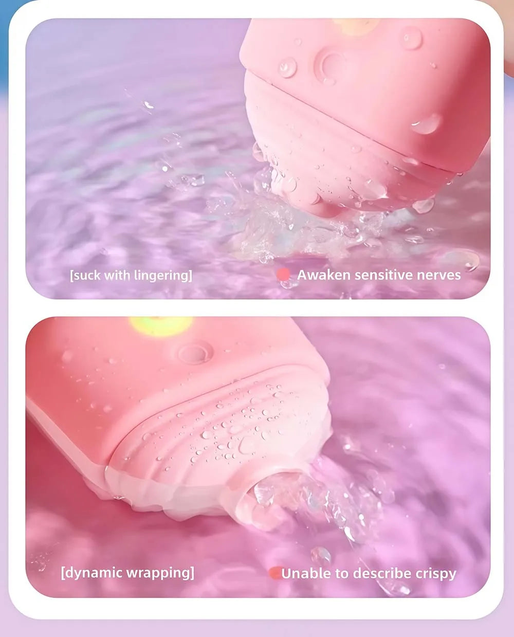 Ice Cream Portable Vibrating Sucking Masturbation Massager Clitoris Nipple Vibrating Sucking Stimulator Sex Toys Adult Products