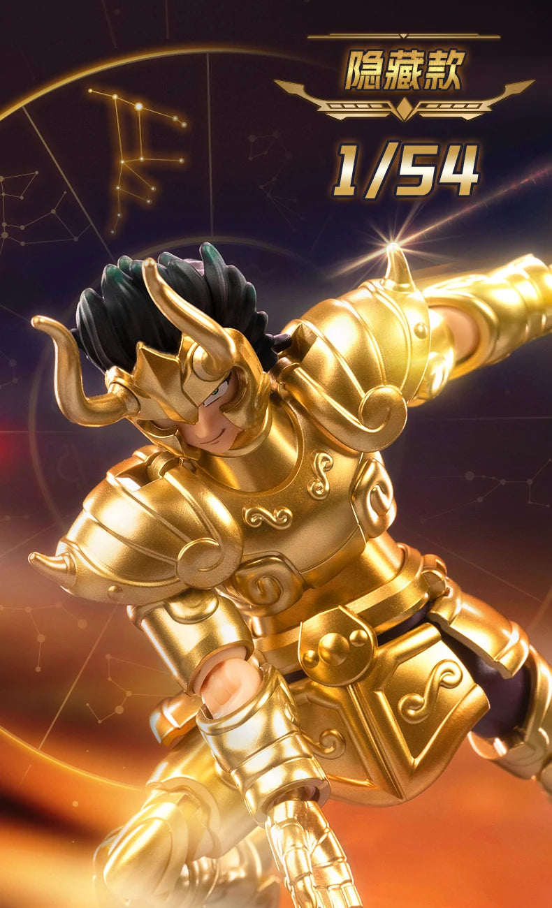 Blokees Galaxy Version Gold Saint Action Figure Libra Dohko Sagittarius Champion Seiya Mu Aiolia Assembly Toys Children Gift