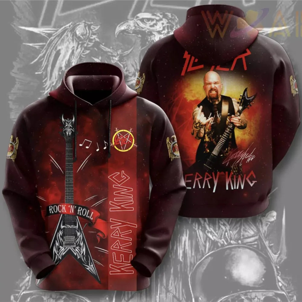 3D Rock Graphic Streetwear Hoodie
