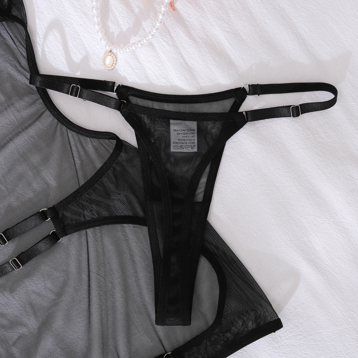 Women's Sheer Backless Mini Dress