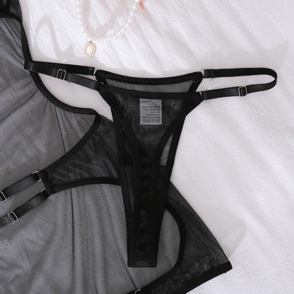 Women's Sheer Backless Mini Dress