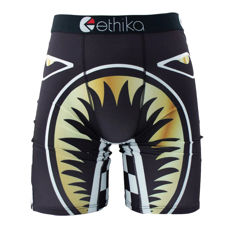 ETHIKA Men Underwear Boxers 1Pcs Breathable Mesh Crotch Man Swimming Underpants Plus Size L-3XL Mens Panties Men's Boxers Briefs